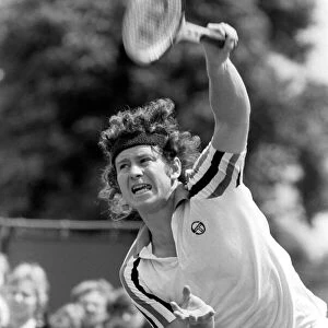 Wimbledon 80, 5th day. John McEnroe vs. Rocavert. John McEnroe. June 1980 80-3345-030