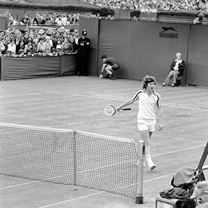 Wimbledon 80, 5th day. John McEnroe vs. Rocavert. John McEnroe. June 1980 80-3345-011