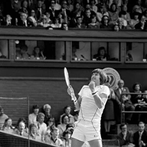Wimbledon 8th Day: Frawley on Mayotte: Jimmy Connors in action today against Amritraj