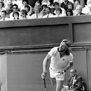 Wimbledon 8th Day: Frawley on Mayotte: Bjorn Borg in action today against McNamara
