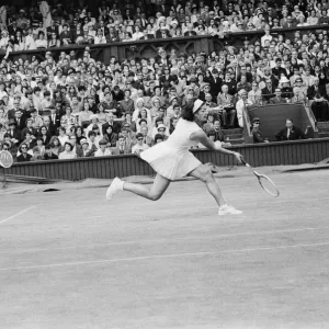 Wimbledon Championship Final 1965. Maria Bueno and Billie Jean Moffitt defeated Wimbledon Championship Final 1965. Maria Bueno and Billie Jean Moffitt defeated