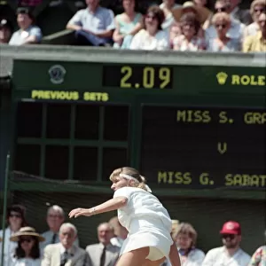 Wimbledon Ladies Final + Royal. Steffi Graf v. Gabriella Sabatini. July 1991 91-4293-064