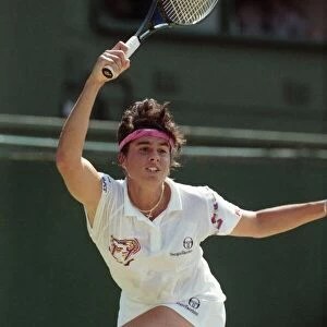 Wimbledon Ladies Tennis Final. Steffi Graf v. Gabriella Sabatini. July 1991 91-4293-155