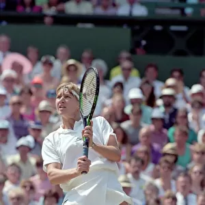 Wimbledon Ladies Tennis Final. Steffi Graf v. Gabriella Sabatini. July 1991 91-4293-112