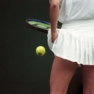 Wimbledon Lawn Tennis Championships Ladies Singles Serving
