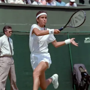 Wimbledon Print: Sabatini vs Capriati, July 1991 Wimbledon Print: Sabatini vs Capriati, July 1991