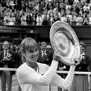 Wimbledon Tennis. 1981 Womens Finals. Chris Evert Lloyd v. Hana Mandlikova