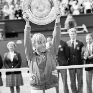 Wimbledon Tennis 1982: 12th Day: Womenes Final: Navratilova vs. Lloyd