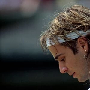 Wimbledon Tennis. Andre Agassi. July 1991 91-4218-010