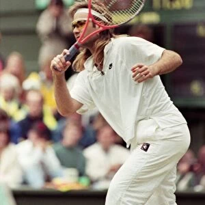 Wimbledon Tennis. Andre Agassi. July 1991 91-4178-001