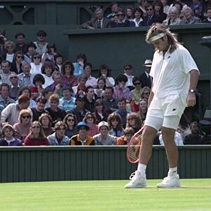 Wimbledon Tennis. Andre Agassi. June 1991 91-4091-192