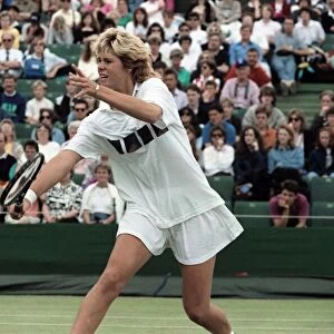 Wimbledon Tennis. Brenda Schultz in action. July 1991 91-4184-055