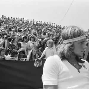 Bjorn Borg at Wimbledon Tennis Championships Print 1975