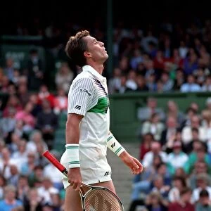 Wimbledon Tennis Championships. Ivan Lendl in action. June 1991 91-4117-147