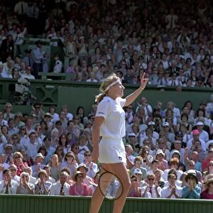 Wimbledon Tennis Championships. Steffi Graf v. Gabriella Sabatini. July 1991 91-4293-024