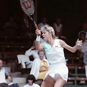 Wimbledon Tennis. Chris Evert. July 1988 88-3421-028