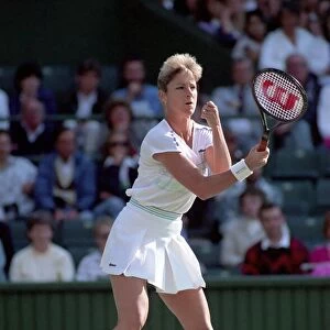 Wimbledon Tennis. Chris Evert. Tennis Action. June 1989 89-3895-061