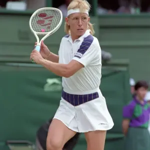 Wimbledon Tennis. J. Capriati v. M. Navratilova. July 1991 91-4197-278