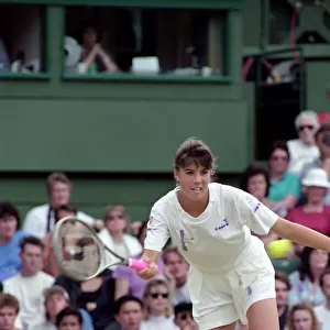 Wimbledon Tennis. J. Capriati v. M. Navratilova. July 1991 91-4197-290