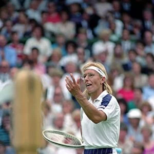 Wimbledon Tennis. Navratilova. July 1991 91-4197-228