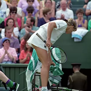 Wimbledon Tennis. Zina Garrison v. Steffi Graf. July 1991 91-4197-174
