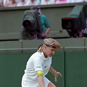 Wimbledon Tennis. Zina Garrison v. Steffi Graf. July 1991 91-4197-172