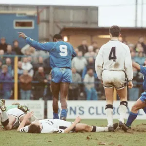 Wimbledon verses Tottenham Hotspur at Plough Lane, home of Wimbledon Football Club Wimbledon verses Tottenham Hotspur at Plough Lane, home of Wimbledon Football Club