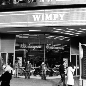 Wimpy Restaurant Print, London West End 1981