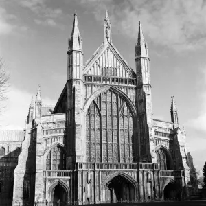Winchester Cathedral, Hampshire. 9th April 1961 Winchester Cathedral, Hampshire. 9th April 1961