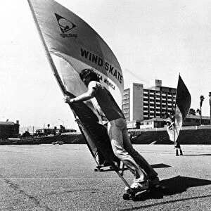 Wind Skating in Santa Monica California in 1977