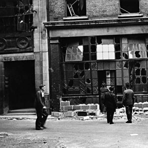 Windows at the Daily Mirror building were blown out following a V1 flying bomb