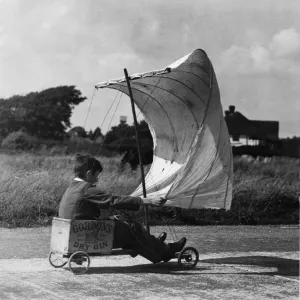 Windy Weather Welcomed - Sussex Print 1946 Windy Weather Welcomed - Sussex Print 1946