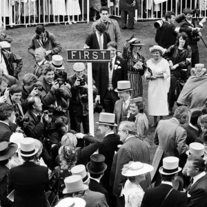 Winner of the Ascot Gold Cup, four year old Paean, ridden by Steve Cauthen Winner of the Ascot Gold Cup, four year old Paean, ridden by Steve Cauthen