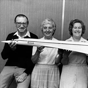 Winners of the Evening Chronicle competition to win a flight on Concorde in August 1984