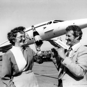 Winners of the Evening Chronicle competition to win a flight on Concorde in August 1984 Winners of the Evening Chronicle competition to win a flight on Concorde in August 1984