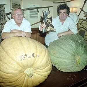 Winners of the Partridge Green Pumpkin club competition 1991 showing off their pride