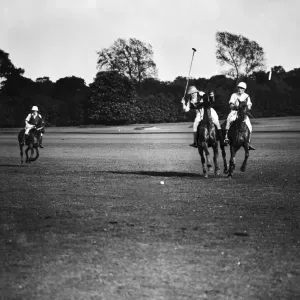 Winston Churchill in action during the Roehampton v Wanderers polo match Winston Churchill in action during the Roehampton v Wanderers polo match