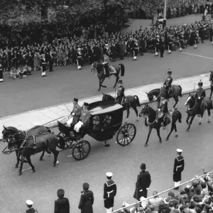 Churchill's Coronation Salute Print, 2nd June 1952
