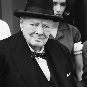 Winston Churchill's Last Parliamentary Departure Print, 27th July 1964 Winston Churchill's Last Parliamentary Departure Print, 27th July 1964
