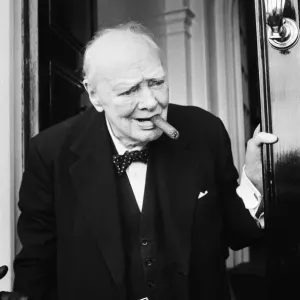 Winston Churchill's Final House of Commons Visit Print 1964 Winston Churchill's Final House of Commons Visit Print 1964