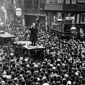 Winston Churchill in Manchester 1908 Print