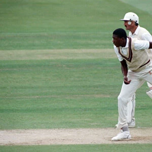 The Wisden Trophy - 2nd Test, England V West Indies. West Indian bowler Curtly Ambrose