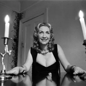 Witch, Mrs Patricia Crowther, High Priestess of the Moon Goddess pictured at her Witch, Mrs Patricia Crowther, High Priestess of the Moon Goddess pictured at her