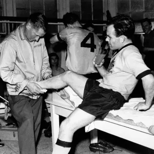 Wolvehampton Wanderers v Blackburn FA Cup Final 1960 In the dressing room after Wolvehampton Wanderers v Blackburn FA Cup Final 1960 In the dressing room after