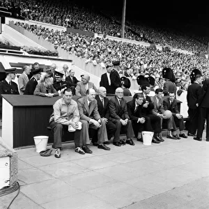 Wolves bench at the 1960 FA Cup Final at Wembley Stadium