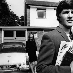 Peter Knowles and Wife Jean on Door-to-Door Mission, 1969 Print Peter Knowles and Wife Jean on Door-to-Door Mission, 1969 Print