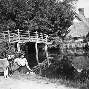 Flatford Mill Print, Suffolk Circa 1945
