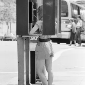 Woman on Phone, New York, USA, June 1984 Woman on Phone, New York, USA, June 1984