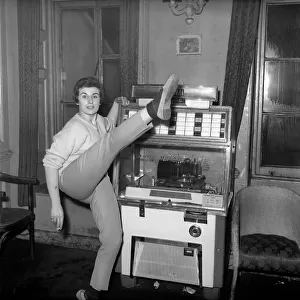 Woman selected tracks from juke box. 1960