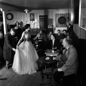 Fashion Show at The White Hart, St. Austell Print 1952